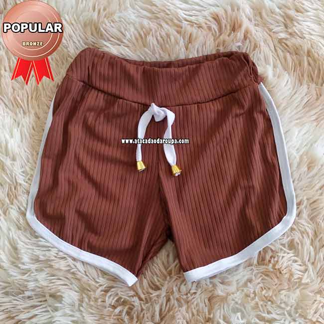Short Infantil Canelado 5 a 7 Anos