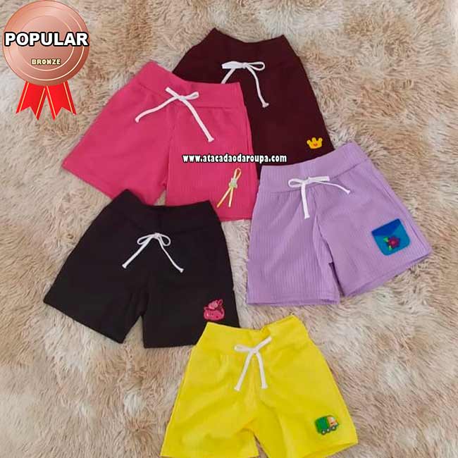 Shorts Infantil Canelados