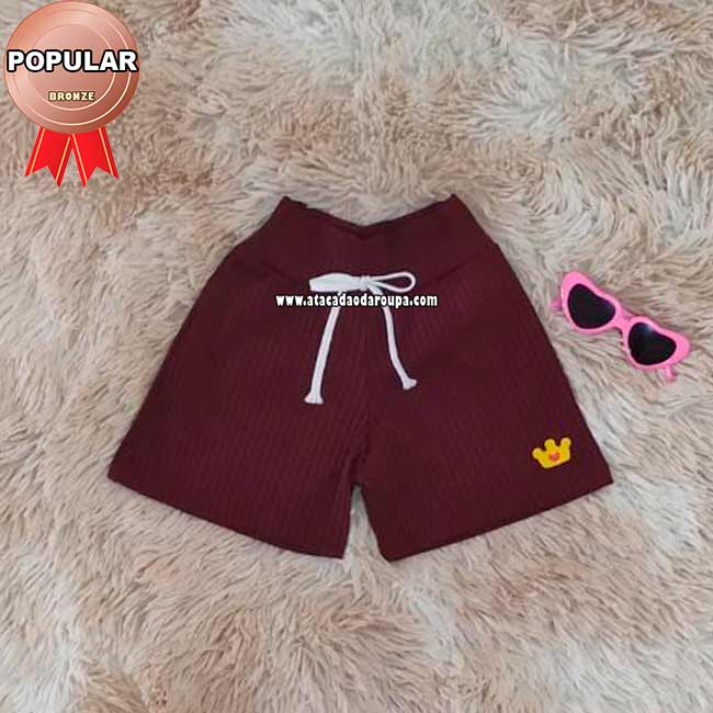 Shorts Infantil Canelados