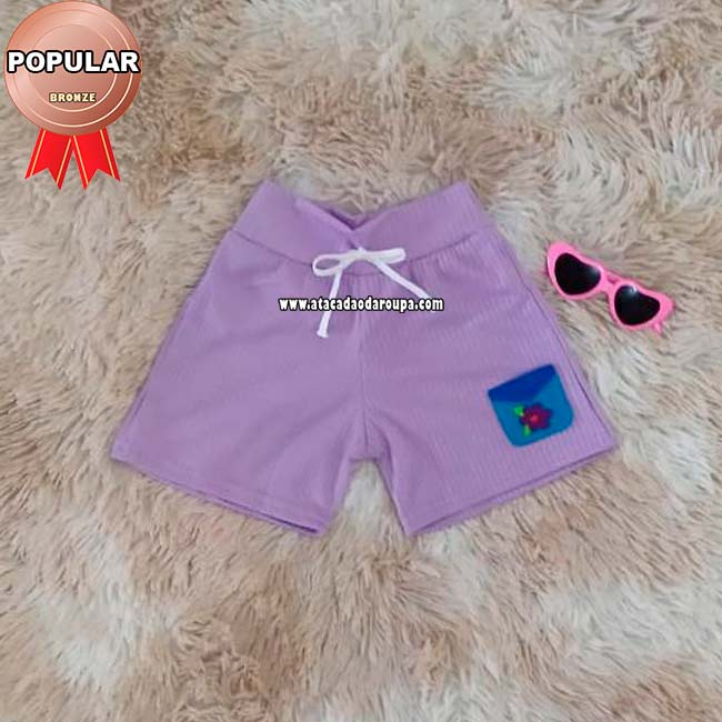 Shorts Infantil Canelados