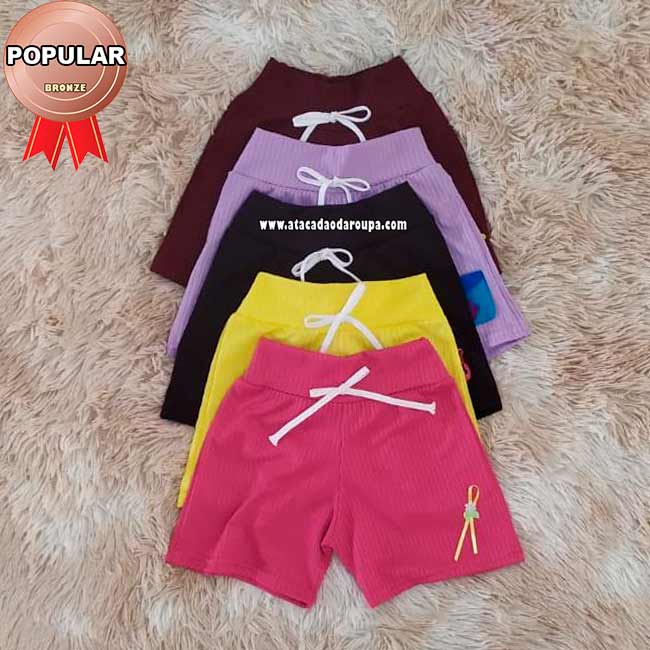 Shorts Infantil Canelados