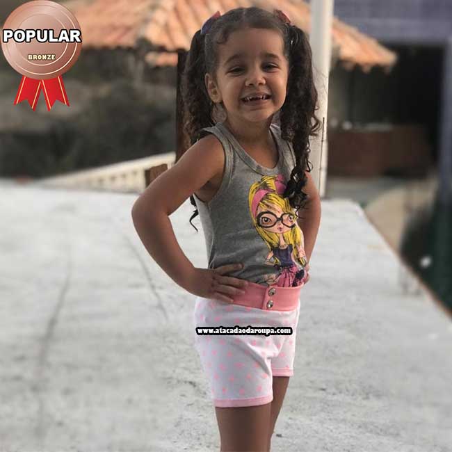 Short Infantil em Cotton