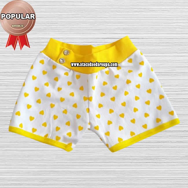 Short Infantil em Cotton