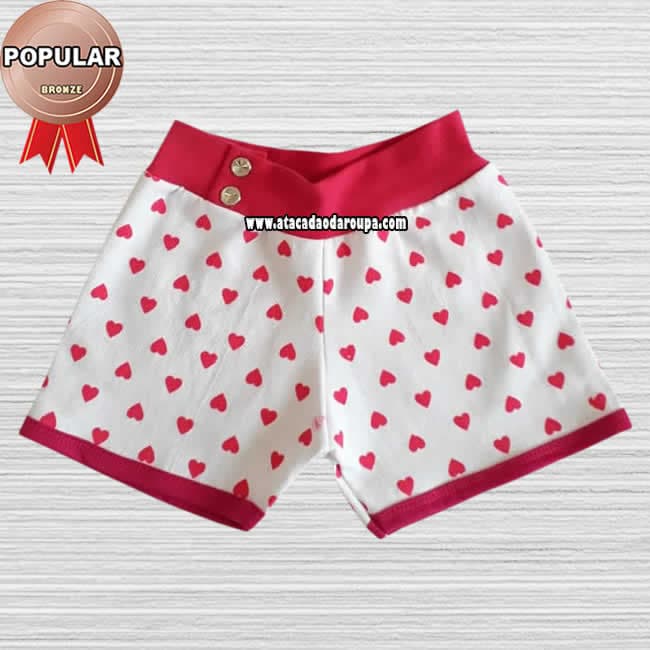 Short Infantil em Cotton