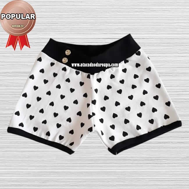 Short Infantil em Cotton