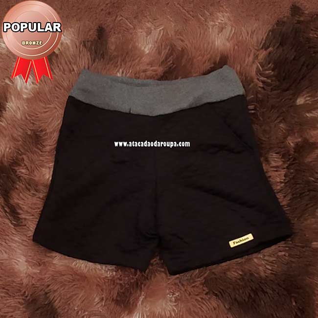 Short Infantil Metalassê Feminino