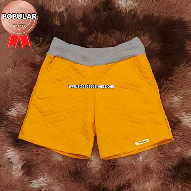 Short Infantil Metalassê Feminino