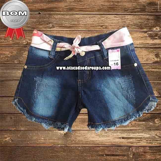 Short Jeans Infantil 5 a 8 Anos