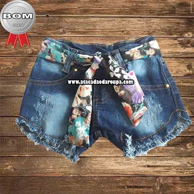 Short Jeans Infantil 5 a 8 Anos