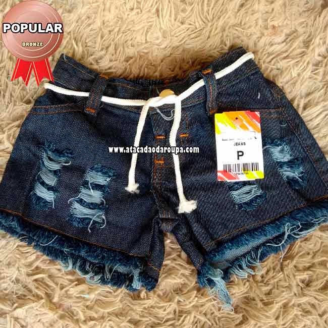 Shorts Infantil Jeans Personalizados 2 a 6 Anos
