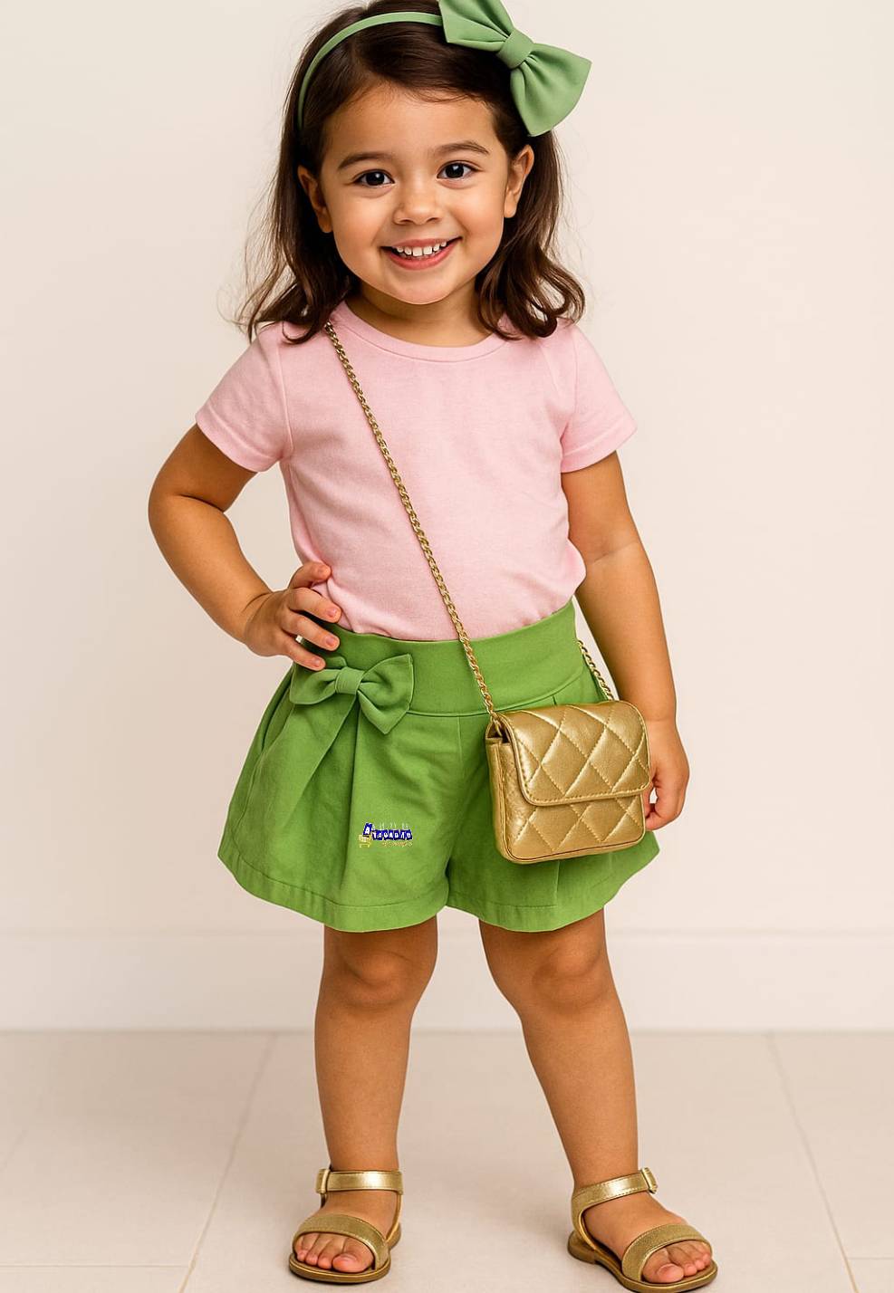 Shorts Infantil Tactel Menina
