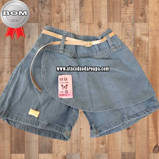 Shorts Jeans Infantil 2 a 4 Anos