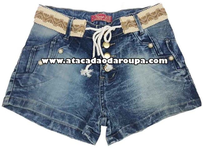 Short Jeans Feminino da Fábrica
