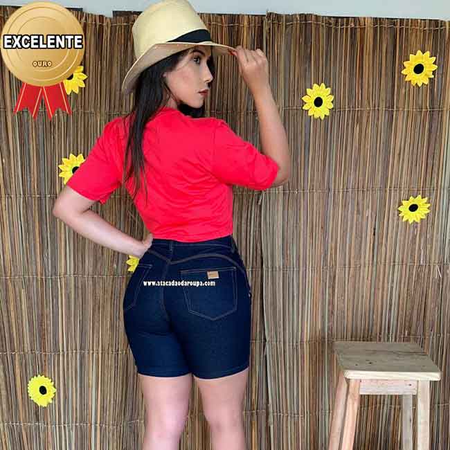 Bermudas Jeans Pedal Feminina