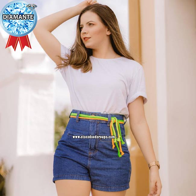 Short Jeans Cintura Super Alta 36 ao 44