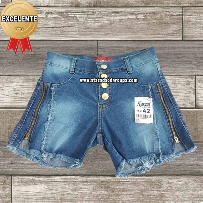 Short Jeans Com Ziper 38 ao 46