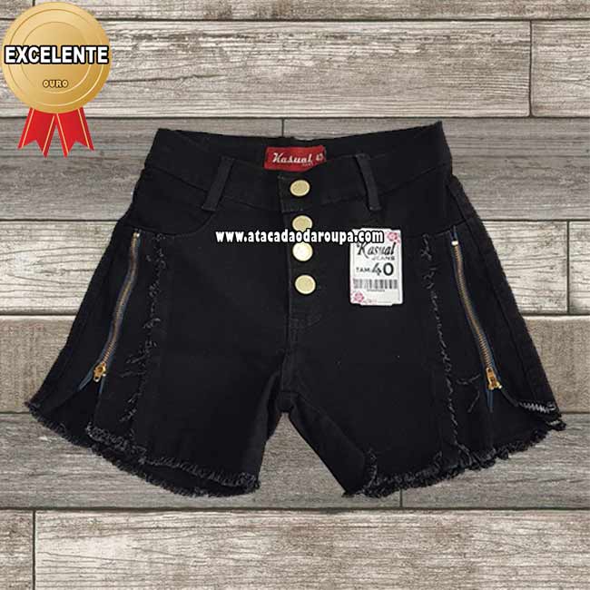 Short Jeans Com Ziper 38 ao 46