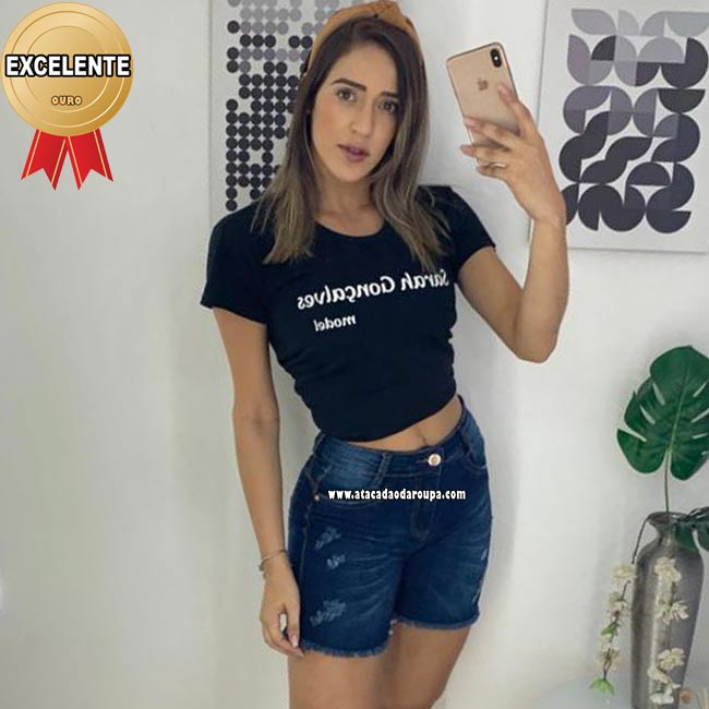 Short Jeans Meia Coxa