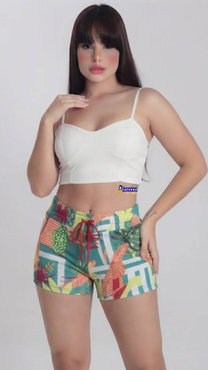 Short Feminino Crepe