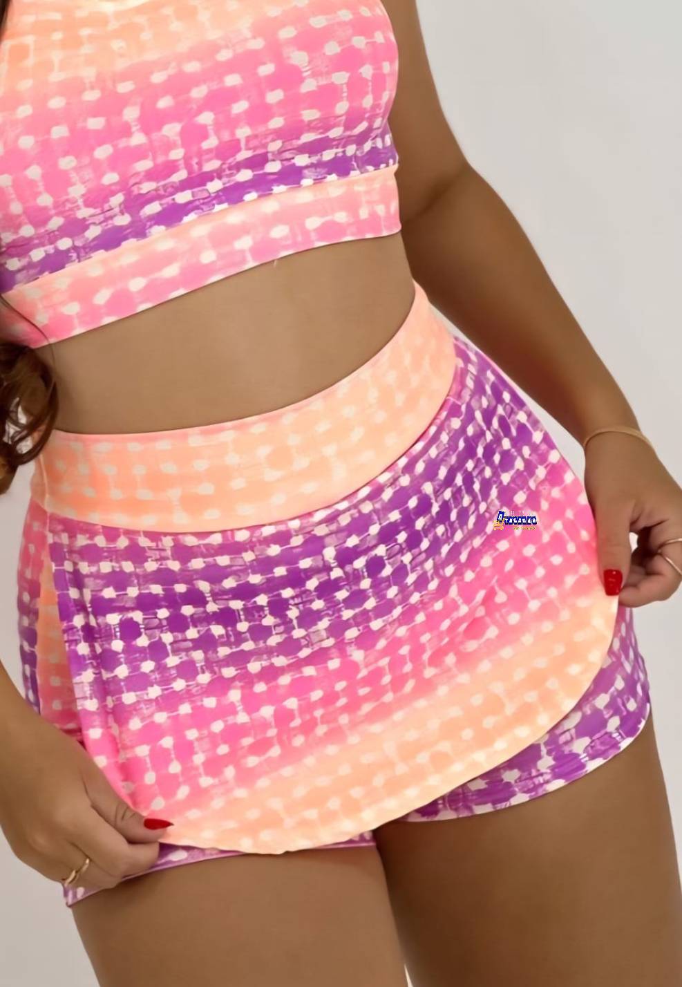 Short Saia Fitness Estampado