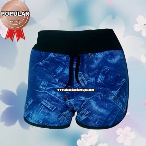 Short Crepe Cós Poliéster