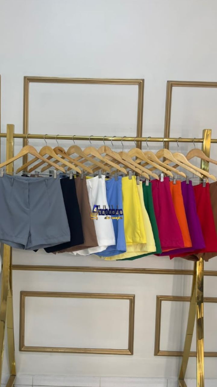 Short Alfaiataria Com Zíper Na Lateral