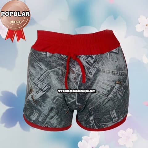 Short Crepe Cós Poliéster