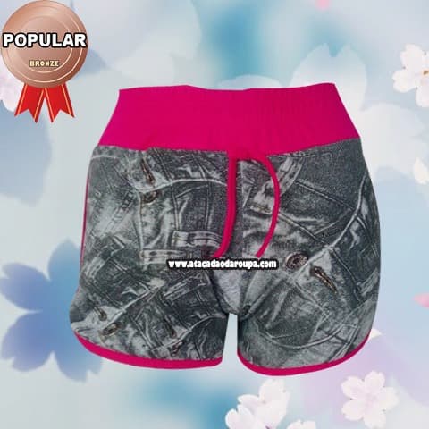 Short Crepe Cós Poliéster