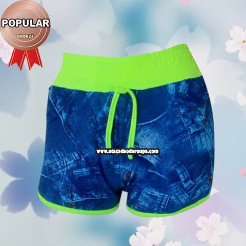 Short Crepe Cós Poliéster