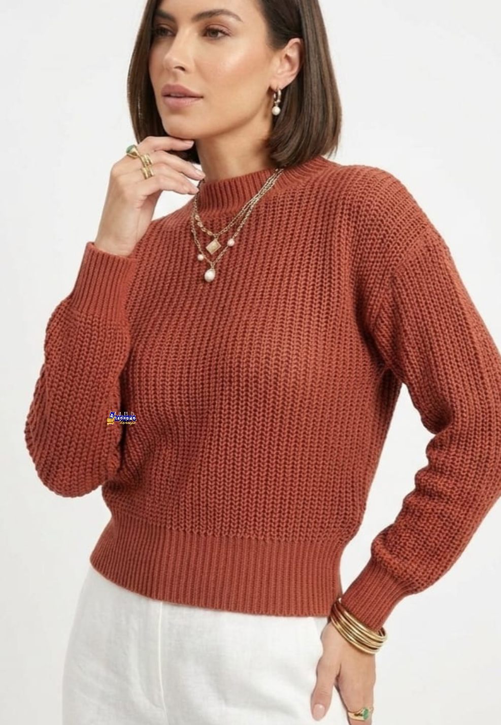 Blusa Manga Longa Tricot Blusa Manga Longa Tricot
