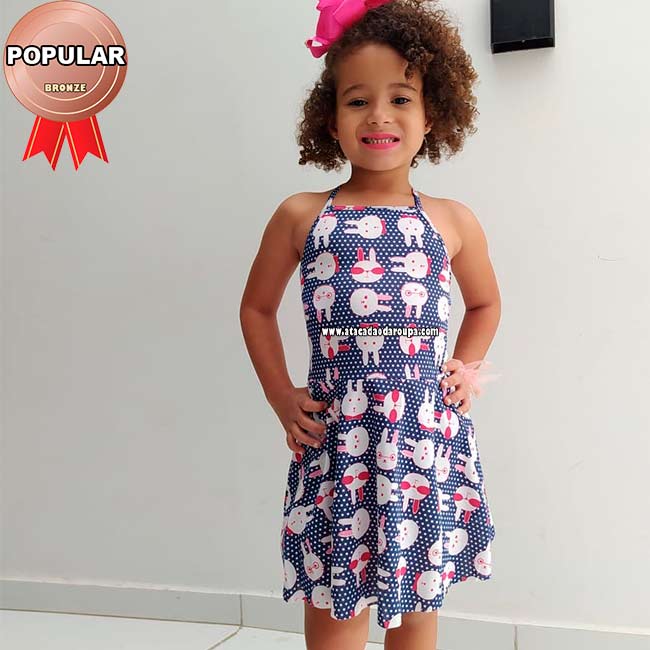 Vestidos Infantil Malha Helena 4 a 6 Anos