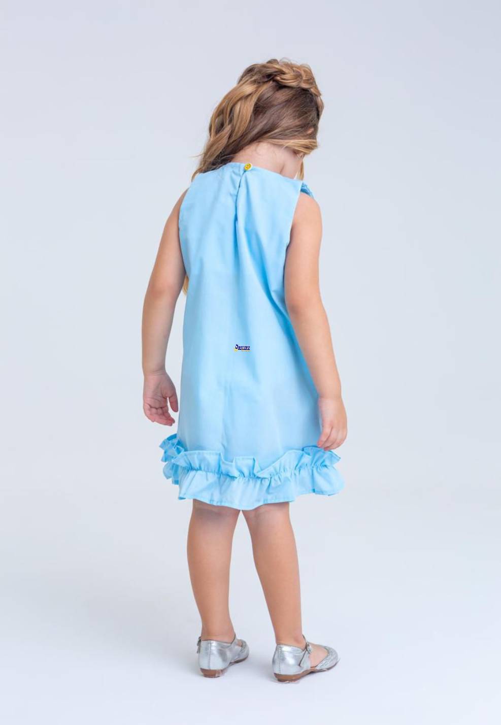 Vestido Infantil Com Babado Festa