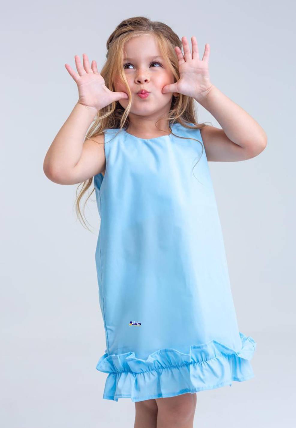 Vestido Infantil Com Babado Festa