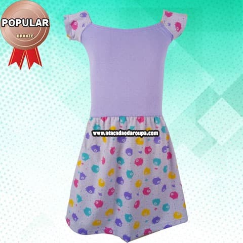 Vestido Infantil Fio Torcido