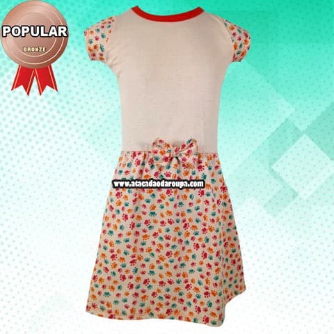 Vestido Infantil Fio Torcido