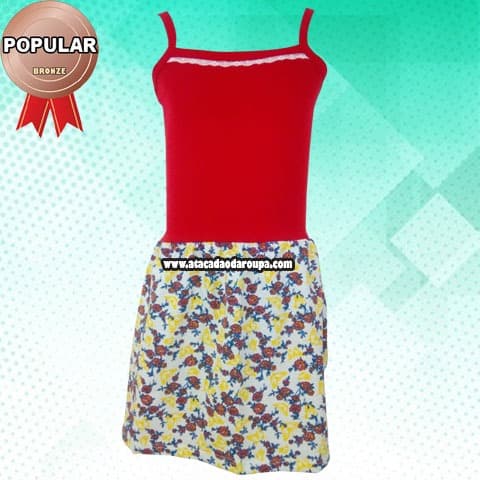 Vestido Infantil Fio Torcido