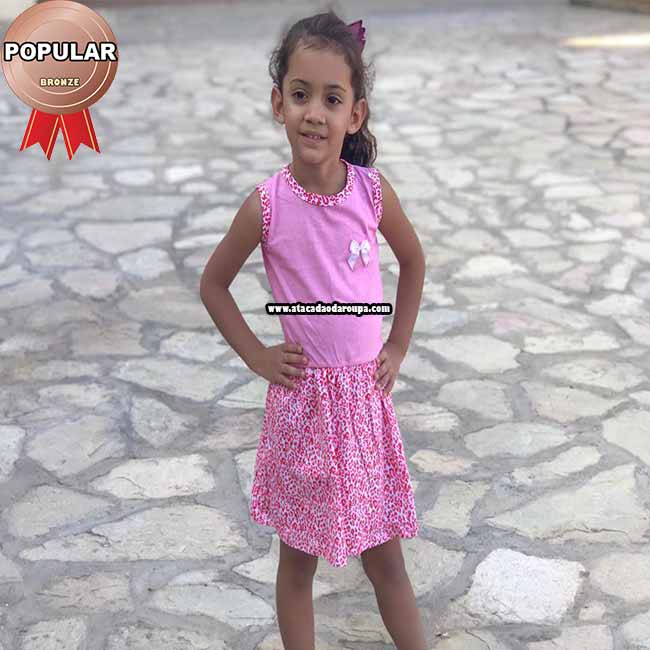 Vestidos Infantil em Algodão
