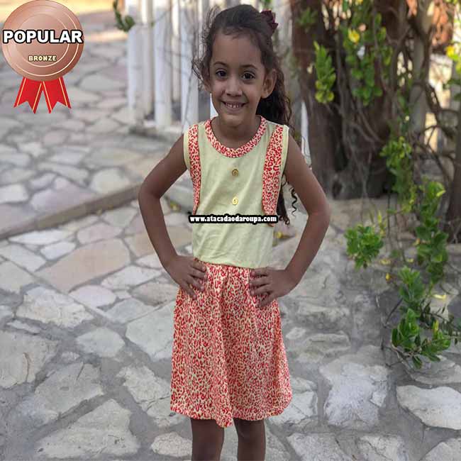 Vestidos Infantil em Algodão