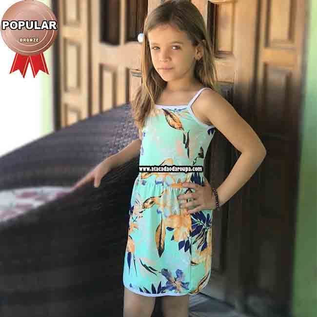 Vestido Infantil Cacharrel 3 a 5 anos