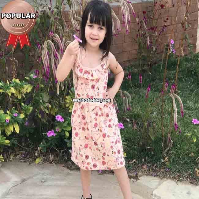 Vestido Infantil Fio Torcido