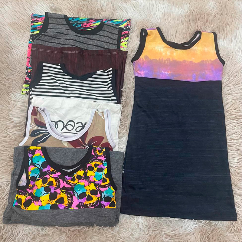 Vestido Infantil Duas Cores Misto