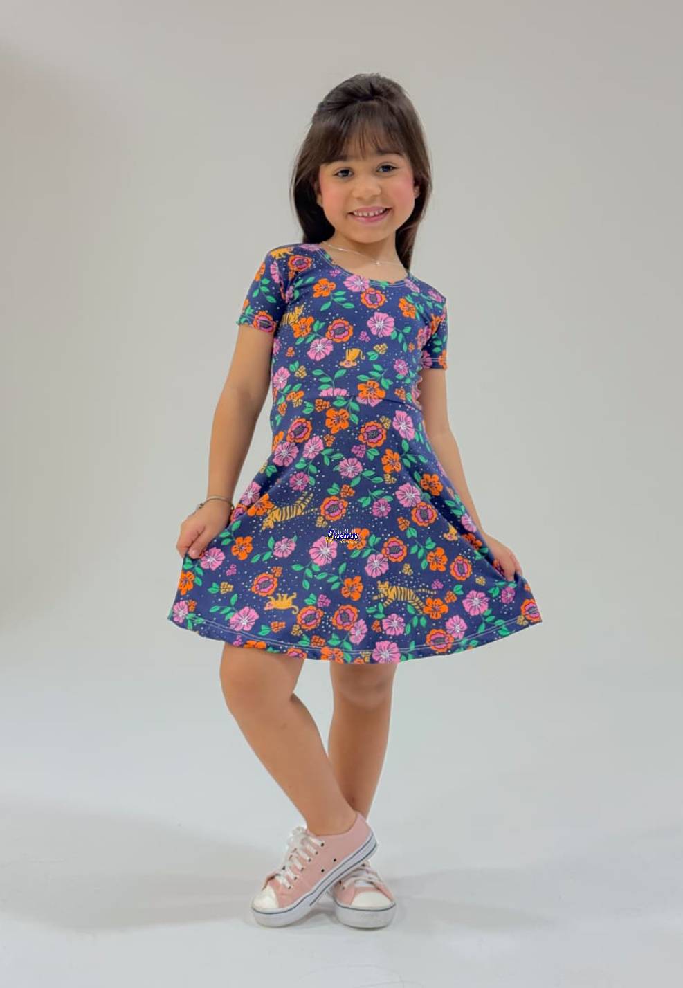 Vestido Infantil Estampado Beatriz