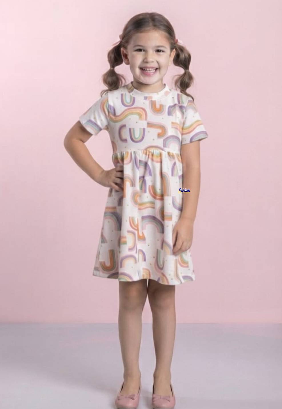 Vestido Infantil Estampado Eliza