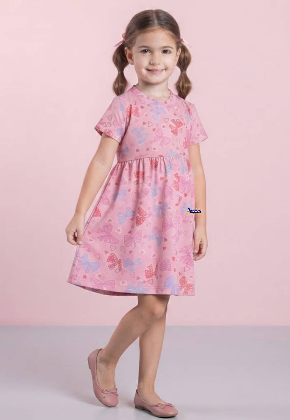 Vestido Infantil Estampado Eliza