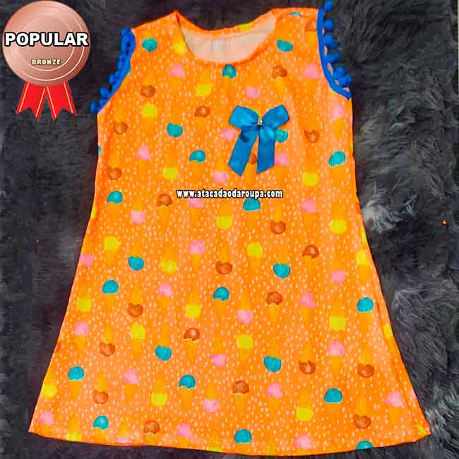 Vestido Infantil Summer Plex 3 a 4 Anos