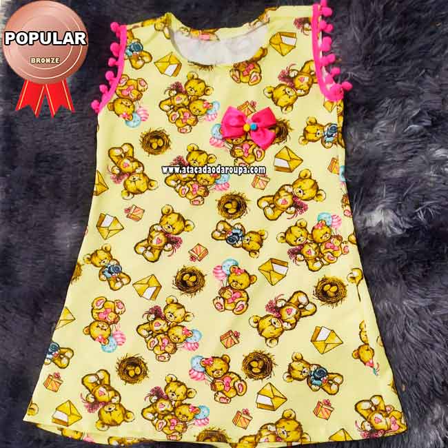Vestido Infantil Summer Plex 3 a 4 Anos