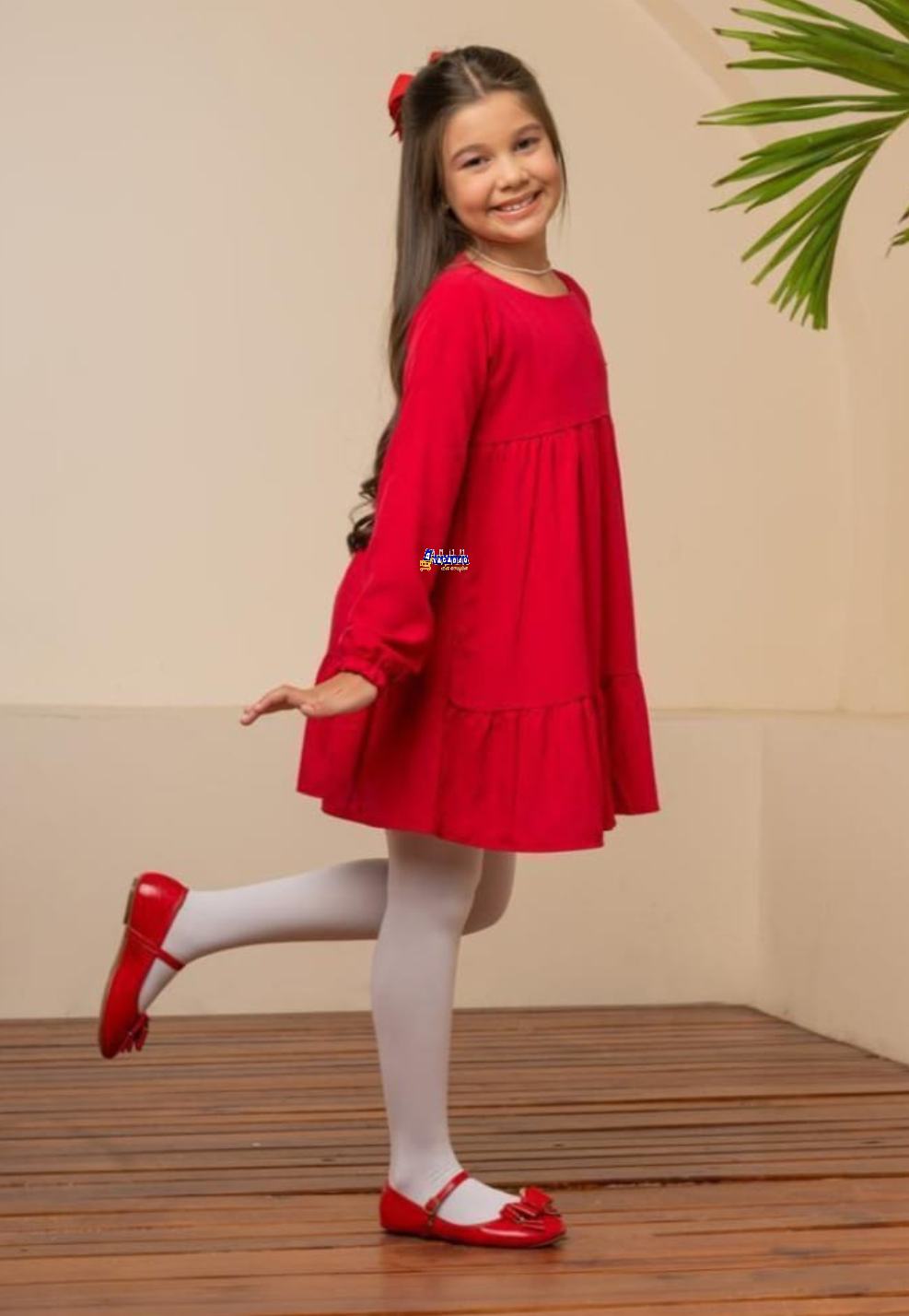 Vestido Infantil Viscose Manga Longa Vestido Infantil Viscose Manga Longa