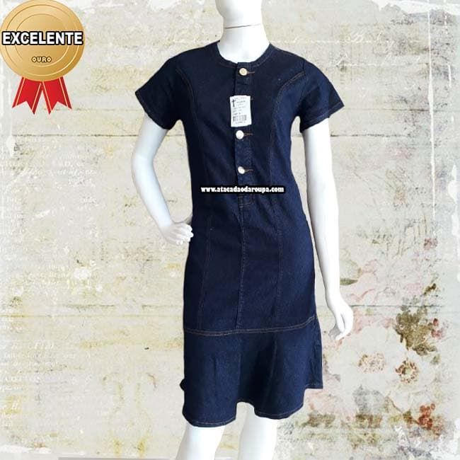 Vestido Jeans Evangélico.