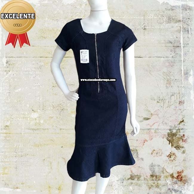 Vestido Jeans Evangélico.