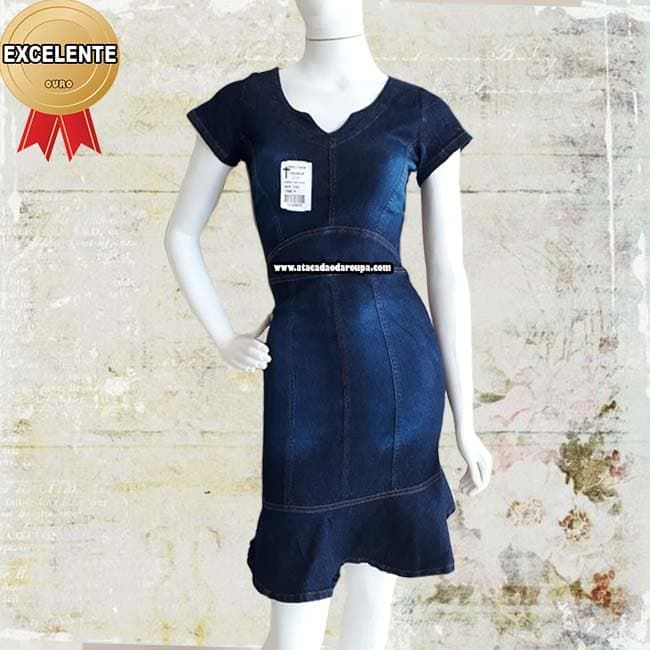 Vestido Jeans Evangélico.